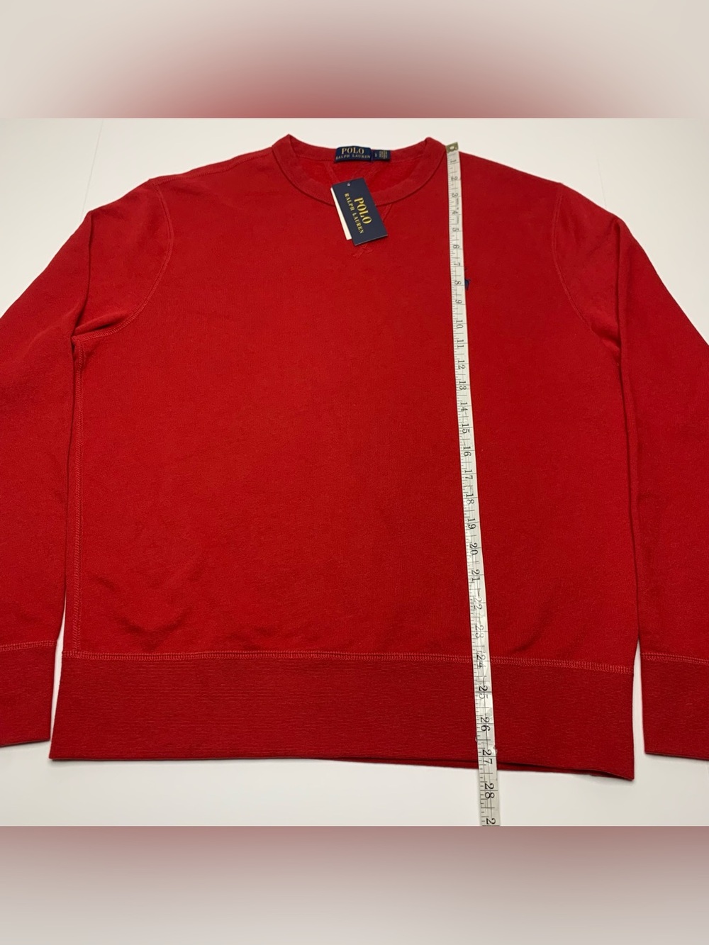 Polo Ralph Lauren Crewneck Sweatshirt Blue Pony Mens Size Large Brand New - Picture 5 of 9